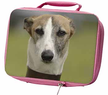 Whippet Dog Insulated Pink School Lunch Box/Picnic Bag