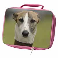 Whippet Dog Insulated Pink School Lunch Box/Picnic Bag