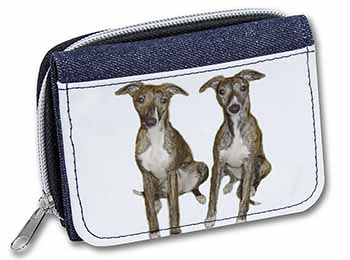 Whippet Dogs Unisex Denim Purse Wallet