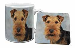 Welsh Terrier Dog Mug and Coaster Set