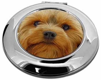 Yorkshire Terrier Dog Make-Up Round Compact Mirror