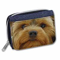 Yorkshire Terrier Dog Unisex Denim Purse Wallet