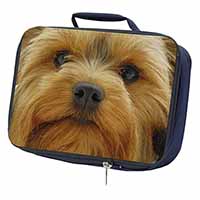 Yorkshire Terrier Dog Navy Insulated School Lunch Box/Picnic Bag