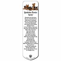 Yorkshire Terrier Dogs Bookmark, Book mark, Printed full colour