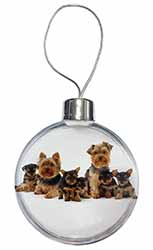 Yorkshire Terrier Dogs Christmas Bauble