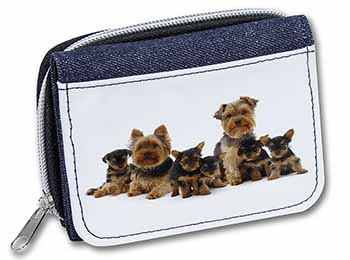 Yorkshire Terrier Dogs Unisex Denim Purse Wallet