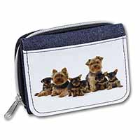 Yorkshire Terrier Dogs Unisex Denim Purse Wallet