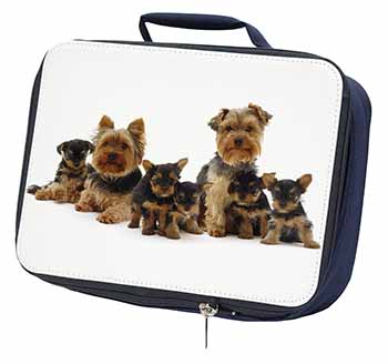 Yorkshire Terrier Dogs Navy Insulated School Lunch Box/Picnic Bag