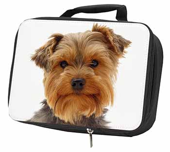 Cute Yorkshire Terrier Dog Black Insulated School Lunch Box/Picnic Bag