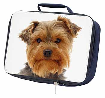 Cute Yorkshire Terrier Dog Navy Insulated School Lunch Box/Picnic Bag