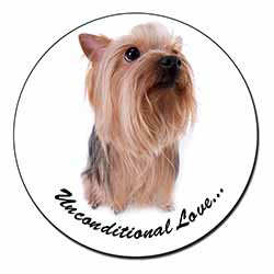 Yorkshire Terrier Dog-with Love Fridge Magnet Printed Full Colour