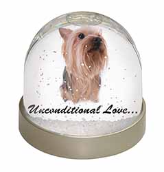 Yorkshire Terrier Dog-with Love Snow Globe Photo Waterball