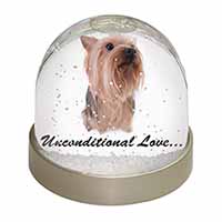 Yorkshire Terrier Dog-with Love Snow Globe Photo Waterball
