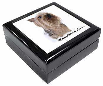 Yorkshire Terrier Dog-with Love Keepsake/Jewellery Box