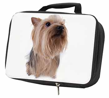 Yorkshire Terrier Black Insulated School Lunch Box/Picnic Bag