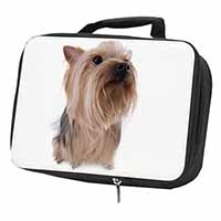 Yorkshire Terrier Black Insulated School Lunch Box/Picnic Bag