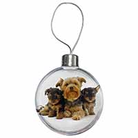 Yorkshire Terrier Dogs Christmas Bauble