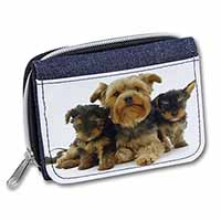 Yorkshire Terrier Dogs Unisex Denim Purse Wallet