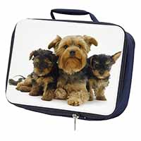 Yorkshire Terrier Dogs Navy Insulated School Lunch Box/Picnic Bag