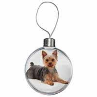 Yorkshire Terrier Dog Christmas Bauble