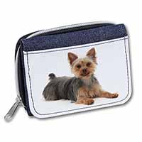 Yorkshire Terrier Dog Unisex Denim Purse Wallet