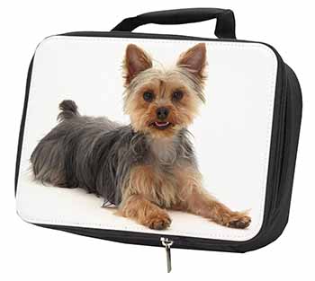 Yorkshire Terrier Dog Black Insulated School Lunch Box/Picnic Bag