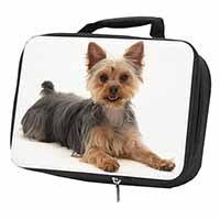 Yorkshire Terrier Dog Black Insulated School Lunch Box/Picnic Bag