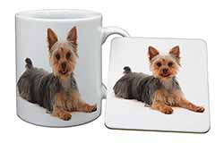 Yorkshire Terrier Dog Mug and Coaster Set