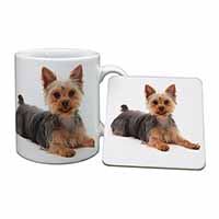 Yorkshire Terrier Dog Mug and Coaster Set