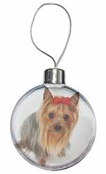 Yorkshire Terrier Dog Christmas Bauble