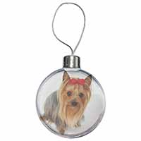 Yorkshire Terrier Dog Christmas Bauble