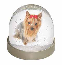 Yorkshire Terrier Dog Snow Globe Photo Waterball