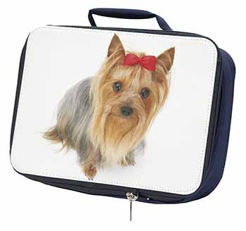 Yorkshire Terrier Dog Navy Insulated School Lunch Box/Picnic Bag