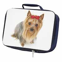 Yorkshire Terrier Dog Navy Insulated School Lunch Box/Picnic Bag