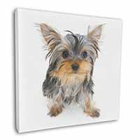 Yorkshire Terrier Dog Square Canvas 12"x12" Wall Art Picture Print