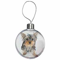 Yorkshire Terrier Dog Christmas Bauble