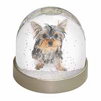 Yorkshire Terrier Dog Snow Globe Photo Waterball