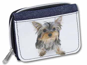 Yorkshire Terrier Dog Unisex Denim Purse Wallet