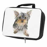 Yorkshire Terrier Dog Black Insulated School Lunch Box/Picnic Bag