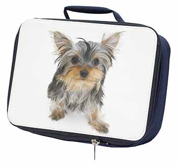 Yorkshire Terrier Dog Navy Insulated School Lunch Box/Picnic Bag