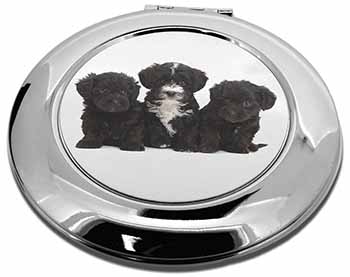 Yorkipoo Puppies Make-Up Round Compact Mirror