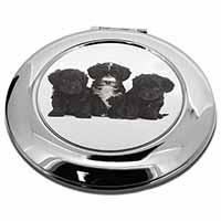 Yorkipoo Puppies Make-Up Round Compact Mirror