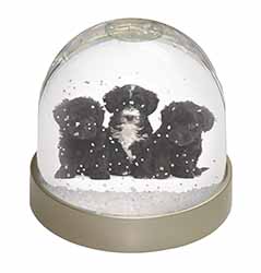 Yorkipoo Puppies Snow Globe Photo Waterball