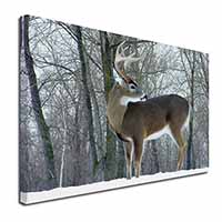 Deer Stag in Snow Canvas X-Large 30"x20" Wall Art Print