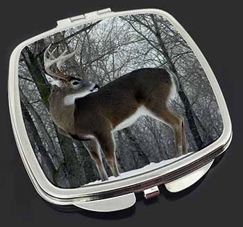 Deer Stag in Snow Make-Up Compact Mirror