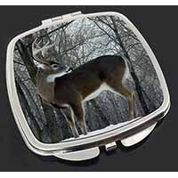 Deer Stag in Snow Make-Up Compact Mirror