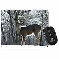 Deer Stag in Snow Computer Mouse Mat  - Advanta Group®