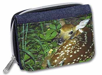 Baby Bambi Deer Unisex Denim Purse Wallet