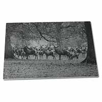 Large Glass Cutting Chopping Board Stunning Deer and Stags in Forest