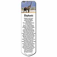 Baby Tuskers Elephant Bookmark, Book mark, Printed full colour